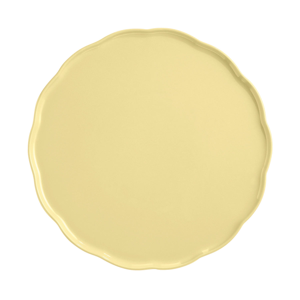 Emile Henry Madeleine Round Serving Platter Vanilla