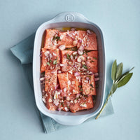 The Right Dish Rectangular Baker Baking Dish Emile Henry, Foam