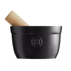 Emile Henry USA Large Mortar & Pestle Truffle/Black