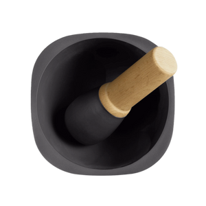 Emile Henry USA Large Mortar & Pestle Truffle/Black