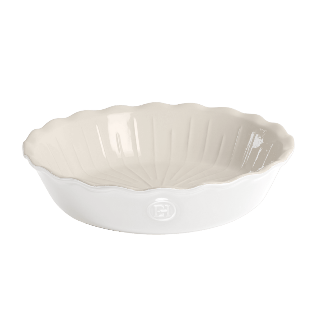 emile henry usa bakeware ribbed pie dish sugar