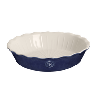 emile henry usa bakeware ribbed pie dish twilight