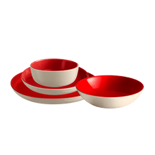 Emile Henry USA Everyday Tableware (Set of 16) Everyday Tableware (Set of 16) Tableware Emile Henry USA Rouge/Cream  Product Image 1