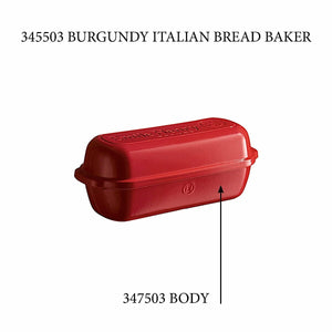 Italian Bread Loaf Baker (Burgundy), Emile Henry