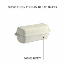 Emile Henry Italian Bread Loaf Baker - Replacement Body Italian Bread Loaf Baker - Replacement Body Replacement Parts Emile Henry Linen  Product Image 2