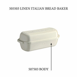 Emile Henry Italian Bread Loaf Baker - Replacement Body Italian Bread Loaf Baker - Replacement Body