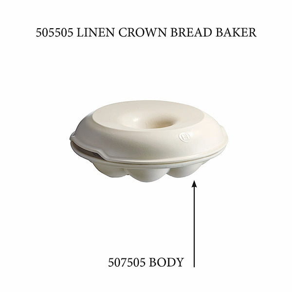 Crown Bread Baker - Replacement Body Replacement Parts Emile Henry Linen 