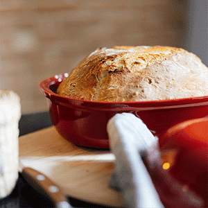 Emile Henry Artisan Bread Loaf Baker Color: Burgundy
