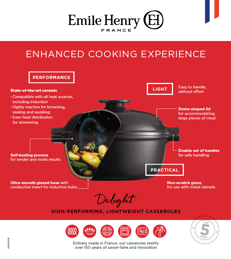 Emile Henry Sublime Sienna Red Dutch Oven