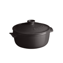 Emile Henry USA Round Dutch Oven Round Dutch Oven Cookware Emile Henry USA Charcoal 2.6 qt.  Product Image 3