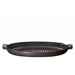Emile Henry Oval Grill Pan (EH Online Exclusive) Color: Charcoal